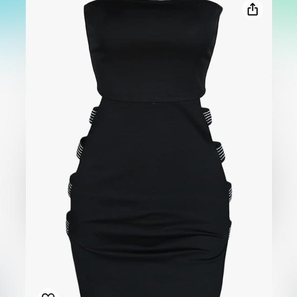 NWOT Women Sexy Tube Tops Dress Solid - Picture 3 of 6